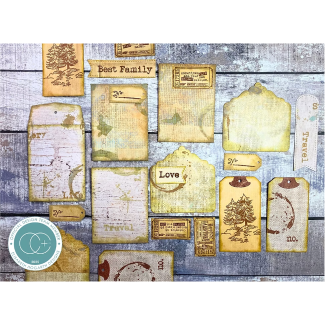 Craft Consortium Handwriting Clear Stamps ccetmp008 note cards