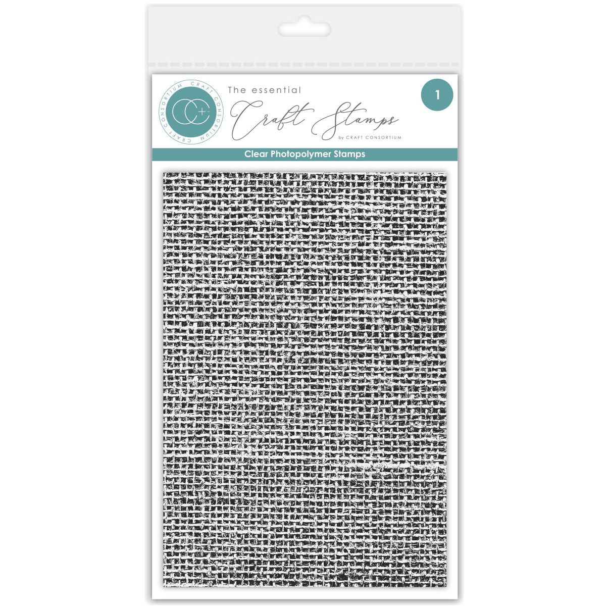 Craft Consortium  Hessian Texture Clear Stamps ccestmp004