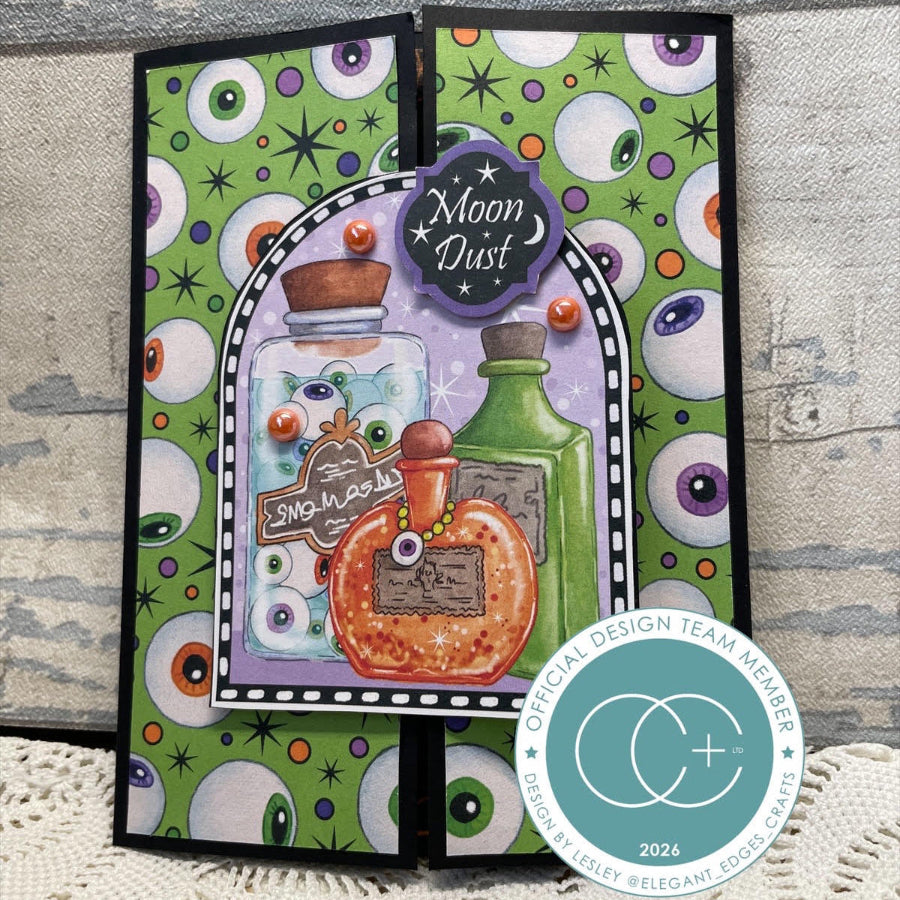 Craft Consortium Hocus Pocus 8x8 inch Paper Pad cclpad005 eyeballs card