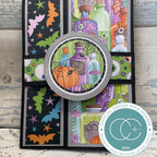 Craft Consortium Hocus Pocus 8x8 inch Paper Pad cclpad005 potion bottles card