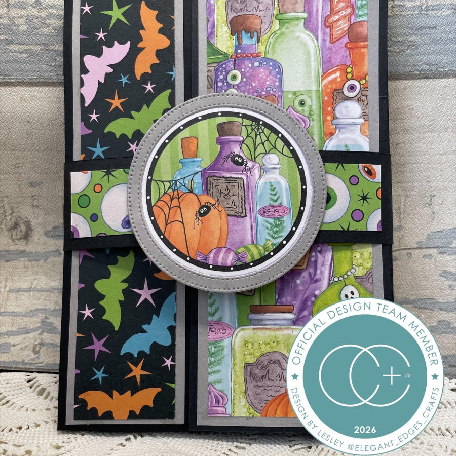 Craft Consortium Hocus Pocus 8x8 inch Paper Pad cclpad005 potion bottles card