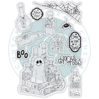 Craft Consortium Hocus Pocus Clear Stamps cclstmp012 contents in package