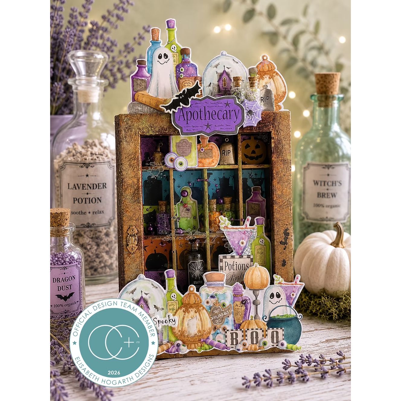 Craft Consortium Hocus Pocus Clear Stamps cclstmp012 potion vignette box