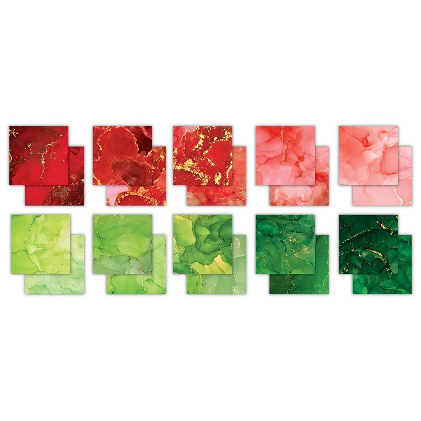 Craft Consortium Ink Drops Festive 6 x 6 Paper Pad ccepad037b image 2