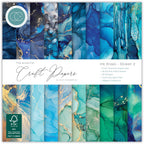 Craft Consortium Ink Drops Ocean 2 6 x 6 Inch Paper Pack ccepad041b