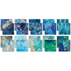 Craft Consortium Ink Drops Ocean 2 6 x 6 Inch Paper Pack ccepad041b image 1