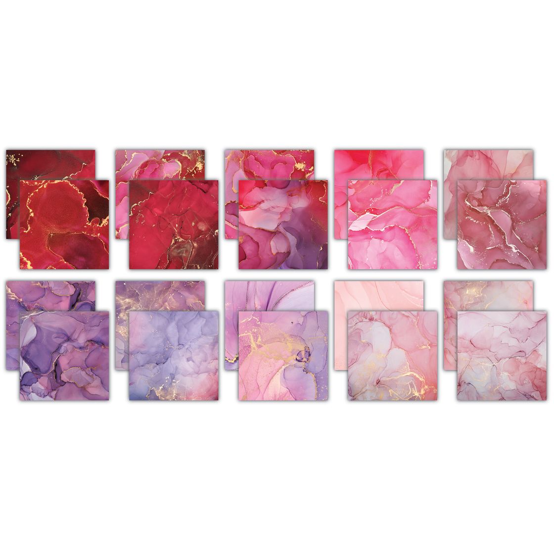 Craft Consortium Ink Drops Rose 2 12 x 12 Inch Paper Pack ccepad040 image 1