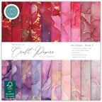 Craft Consortium Ink Drops Rose 2 6 x 6 Inch Paper Pack ccepad040b