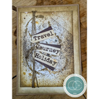 Craft Consortium Ink and Coffee Stains Clear Stamps ccestmp005 travel