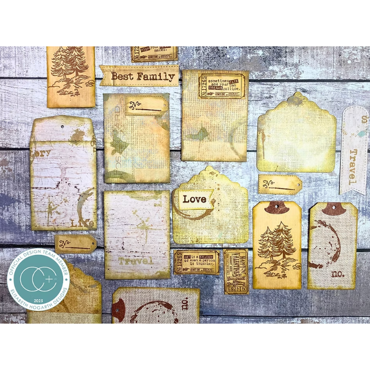 Craft Consortium Journal Months Clear Stamps ccetmp006 note cards