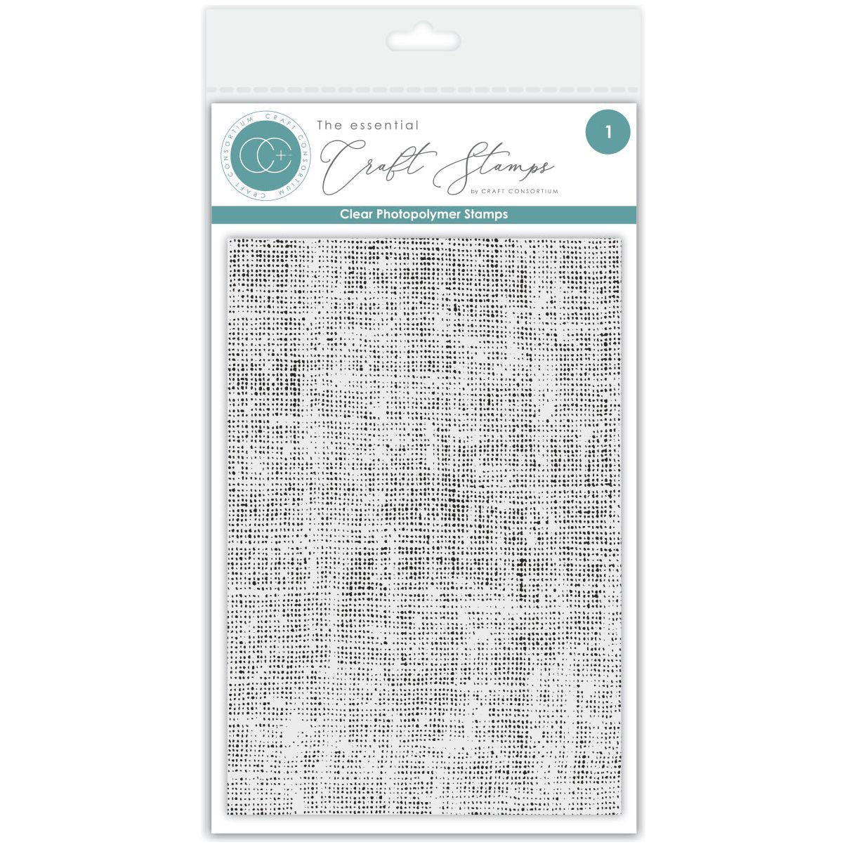 Craft Consortium Linen Texture Clear Stamps ccestmp003