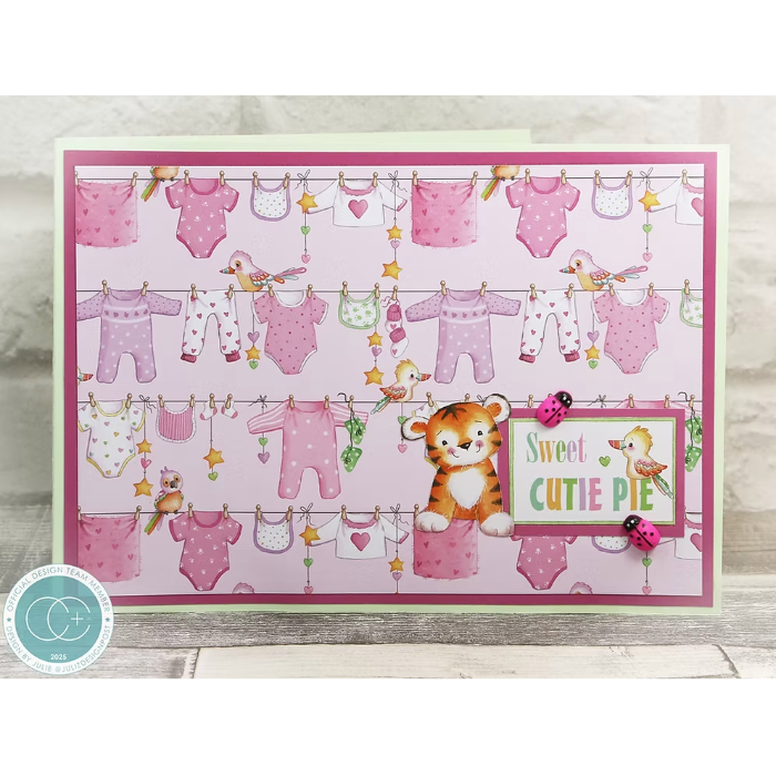 Craft Consortium Little Ones 12 x 12 inch Paper Pad ccppad047 clothesline
