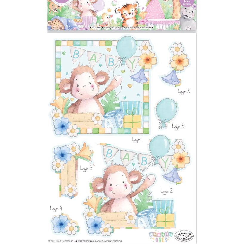 Craft Consortium Little Ones 3D Decoupage ccdpak016