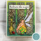 Craft Consortium Log Clear Stamp ccestmp012 fairy