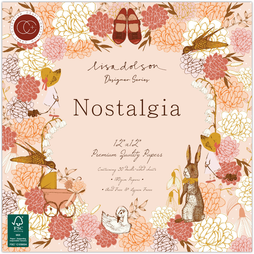 Craft Consortium Nostalgia 12 x 12 Paper Pad ccdpad004