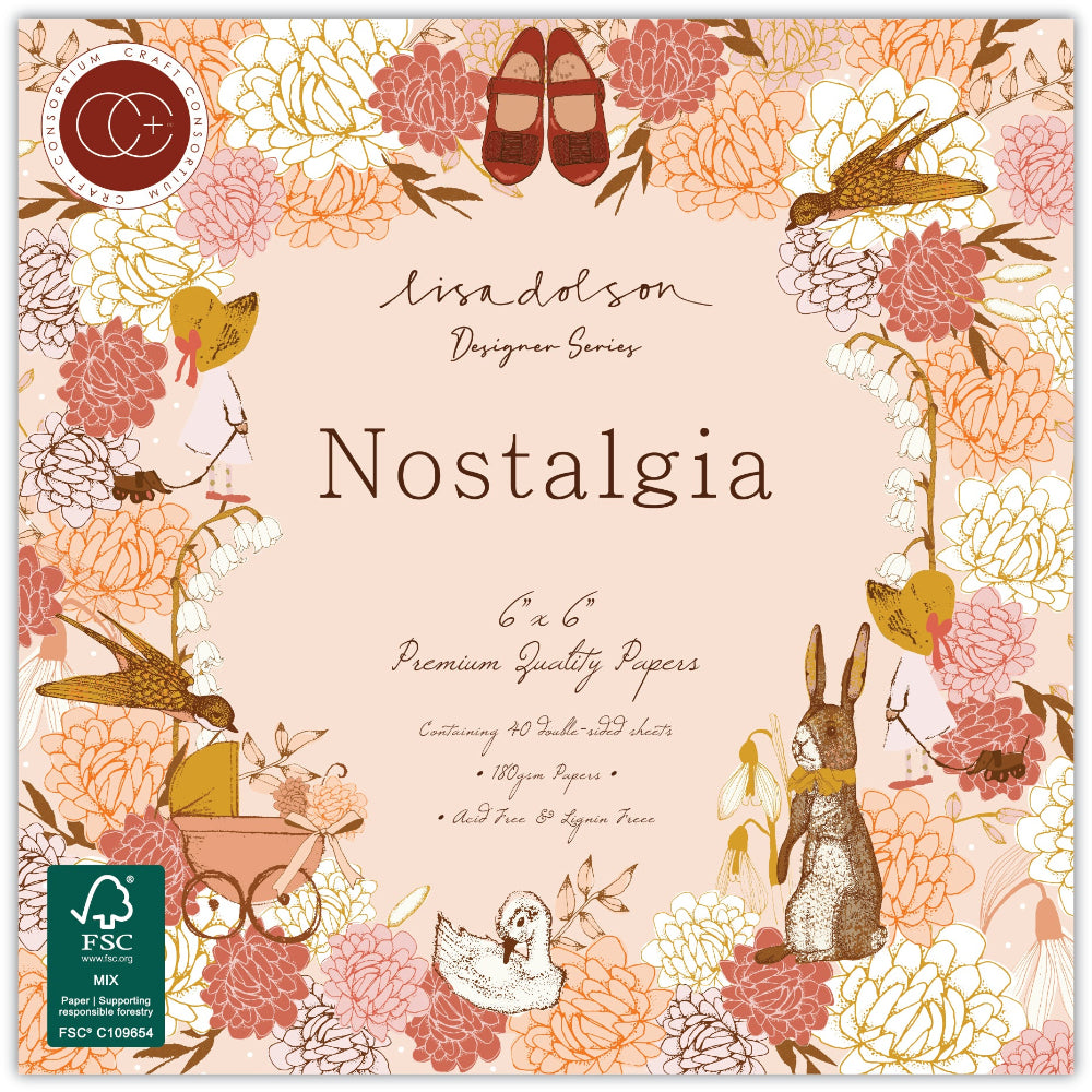 Craft Consortium Nostalgia 6 x 6 Paper Pad ccdpad004b