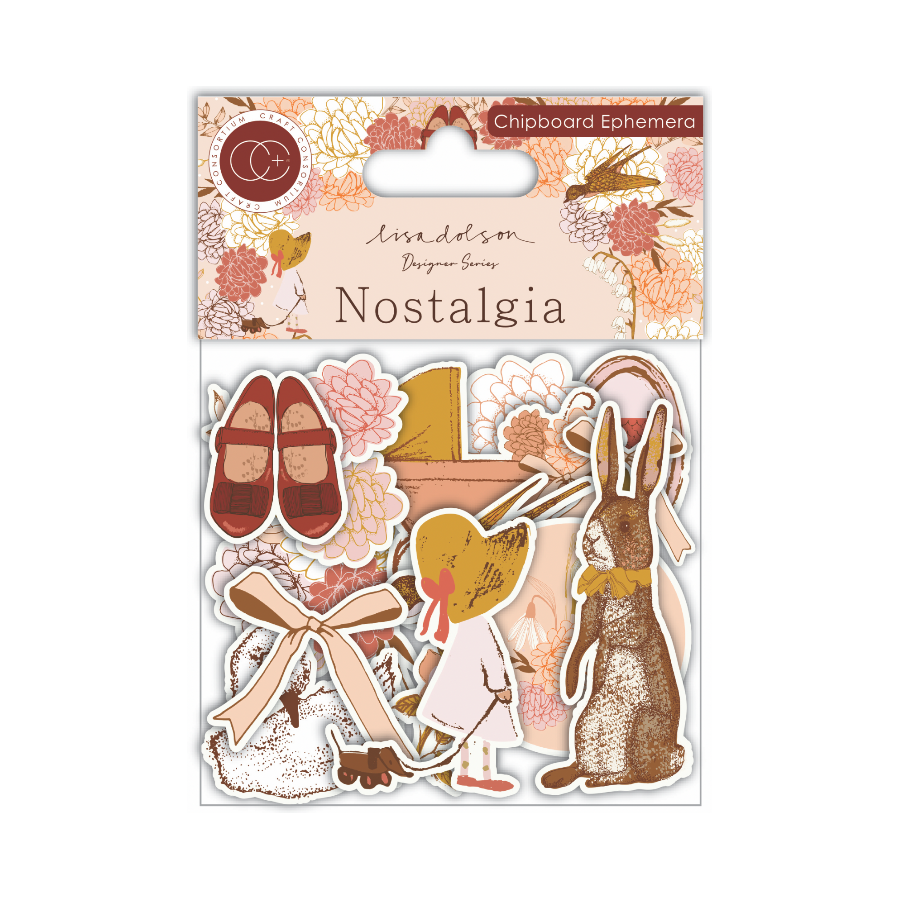 Craft Consortium Nostalgia Chipboard Ephemera ccdeph001