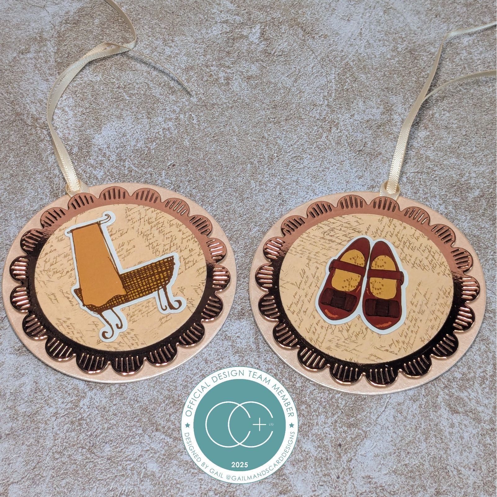 Craft Consortium Nostalgia Chipboard Ephemera ccdeph001 tags