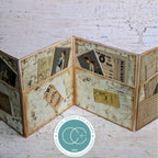Craft Consortium Old Ledger Stencil ccestnl001 ladies ticket receipt fold out card