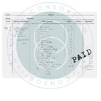 Craft Consortium Old Receipt Clear Stamp ccestmp021 inside