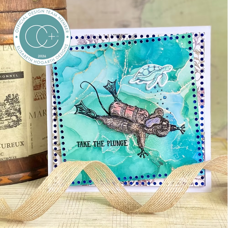 Craft Consortium Oliver's Adventures Brave and Free Clear Stamps ccdwstmp017 sea turtle 