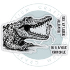 Craft Consortium Oliver's Adventures In A While Crocodile Clear Stamps ccdwstmp016 image 1