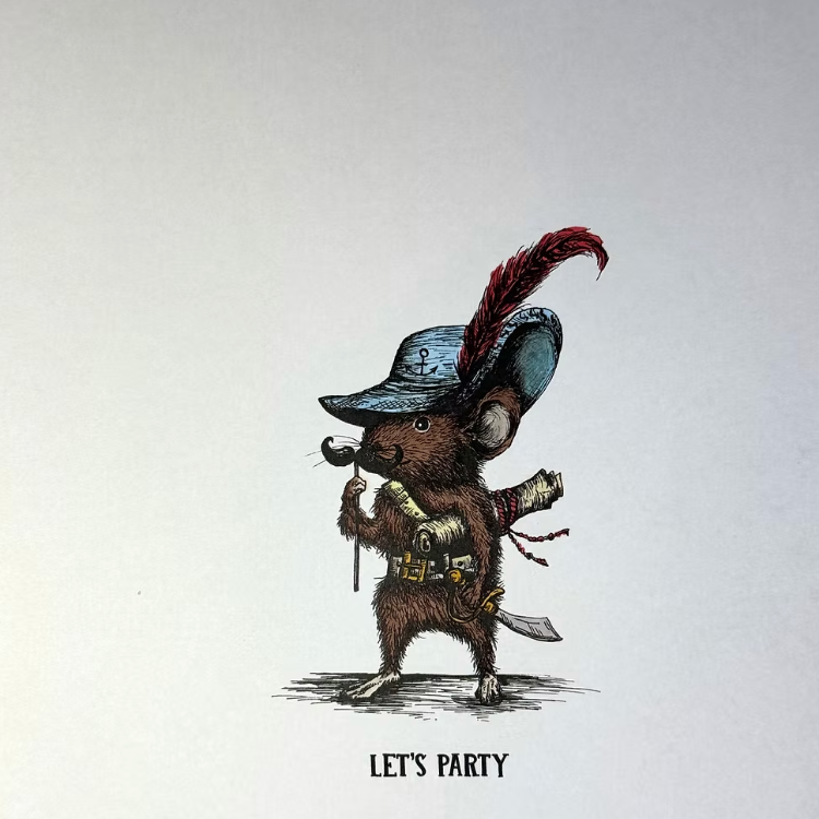 Craft Consortium Oliver's Adventures Let's Party Clear Stamps ccdwstmp011 blue hat with anchor