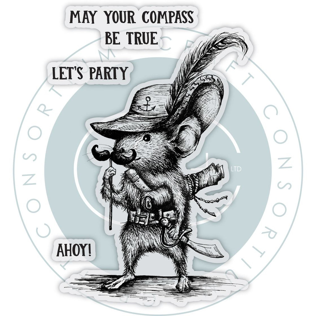 Craft Consortium Oliver's Adventures Let's Party Clear Stamps ccdwstmp011 image 1