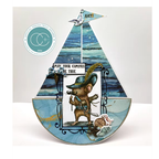 Craft Consortium Oliver's Adventures Let's Party Clear Stamps ccdwstmp011 sailboat