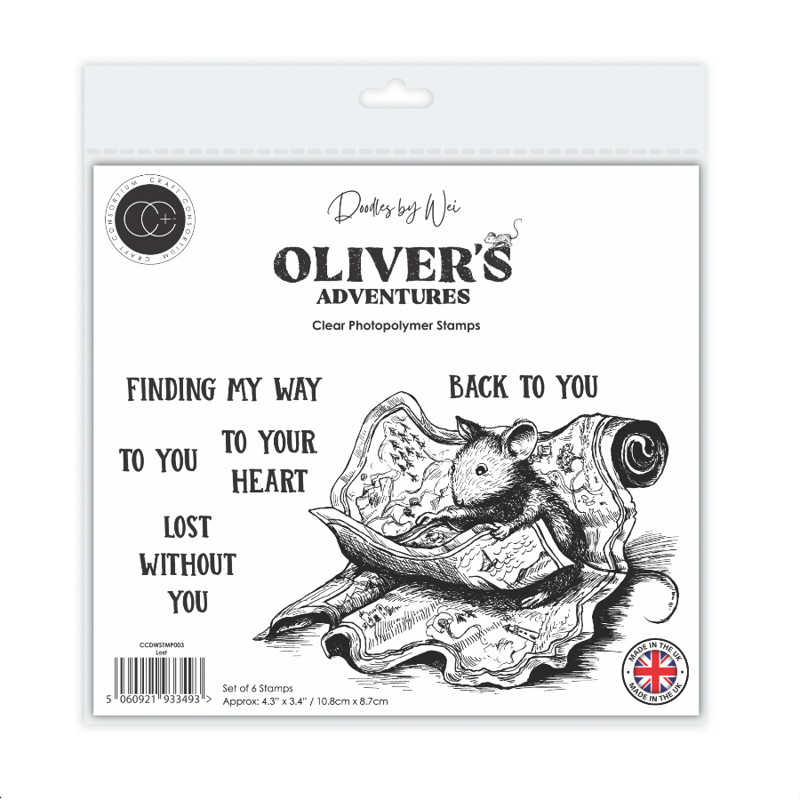 Craft Consortium Oliver's Adventures Lost Clear Stamps ccdwstp003