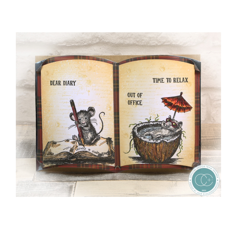 Craft Consortium Oliver's Adventures Memories Clear Stamps ccdwstp008 dear diary