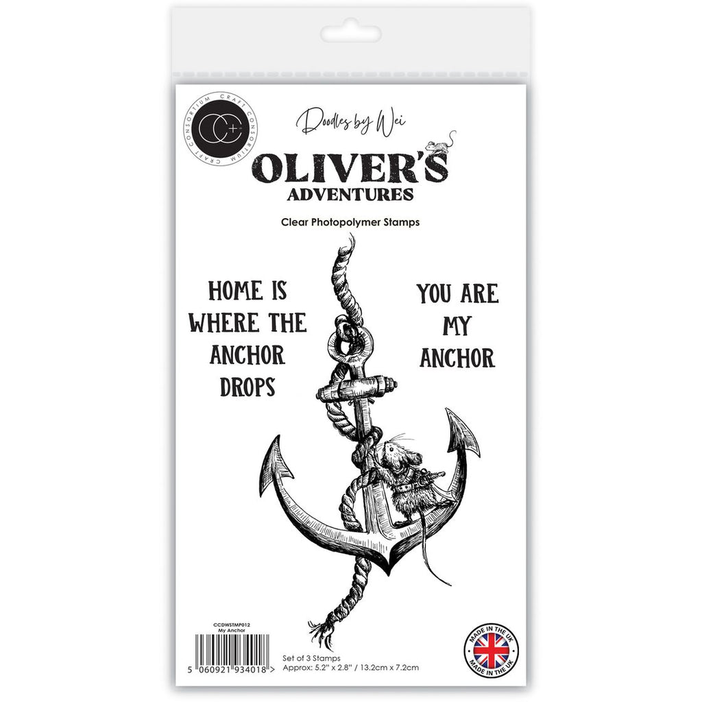 Craft Consortium Oliver's Adventures My Anchor Clear Stamps ccdwstmp012