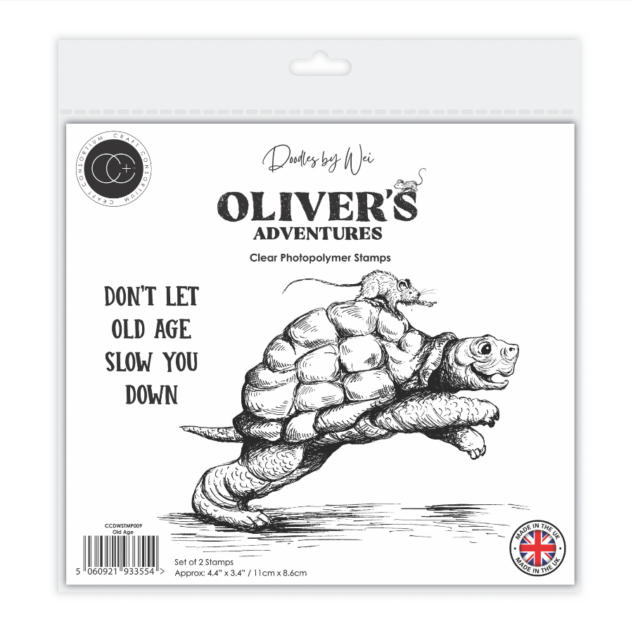Craft Consortium Oliver's Adventures Old Age Clear Stamps ccdwstp009