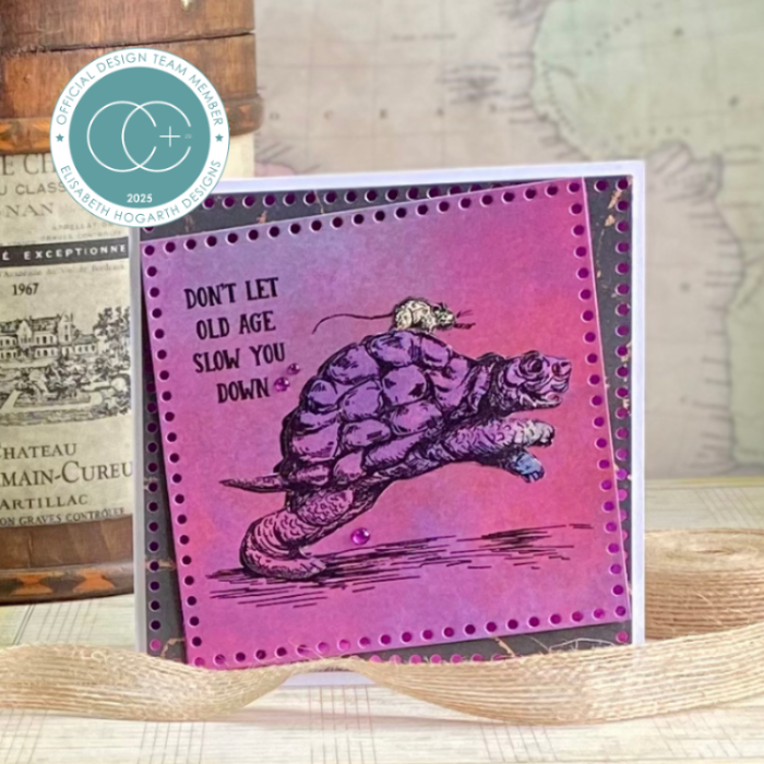 Craft Consortium Oliver's Adventures Old Age Clear Stamps ccdwstp009 pink