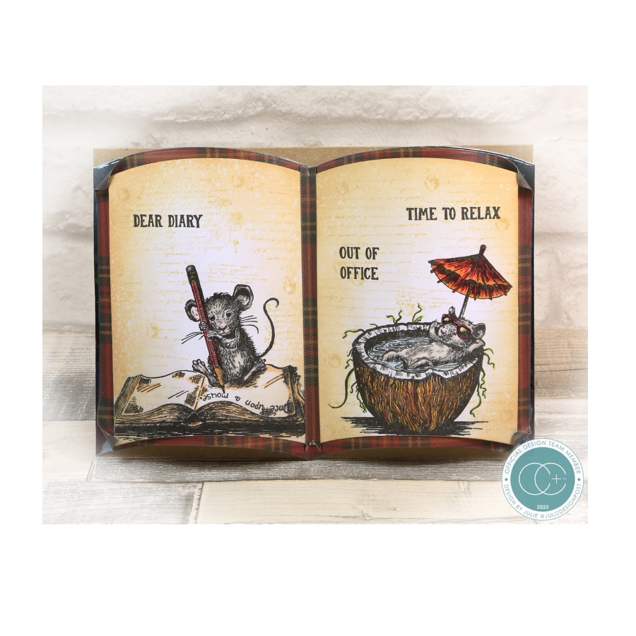 Craft Consortium Oliver's Adventures Paradise Clear Stamps ccdwstp005 dear diary