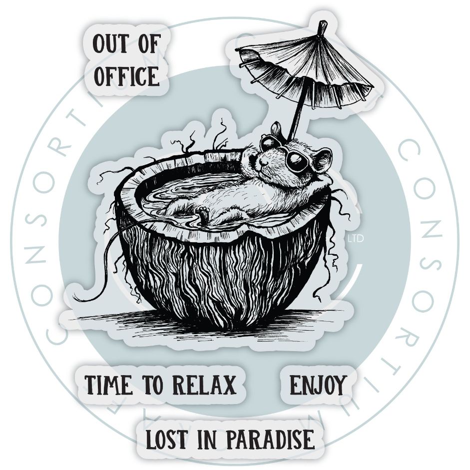 Craft Consortium Oliver's Adventures Paradise Clear Stamps ccdwstp005 image 1