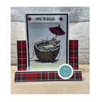 Craft Consortium Oliver's Adventures Paradise Clear Stamps ccdwstp005 relax