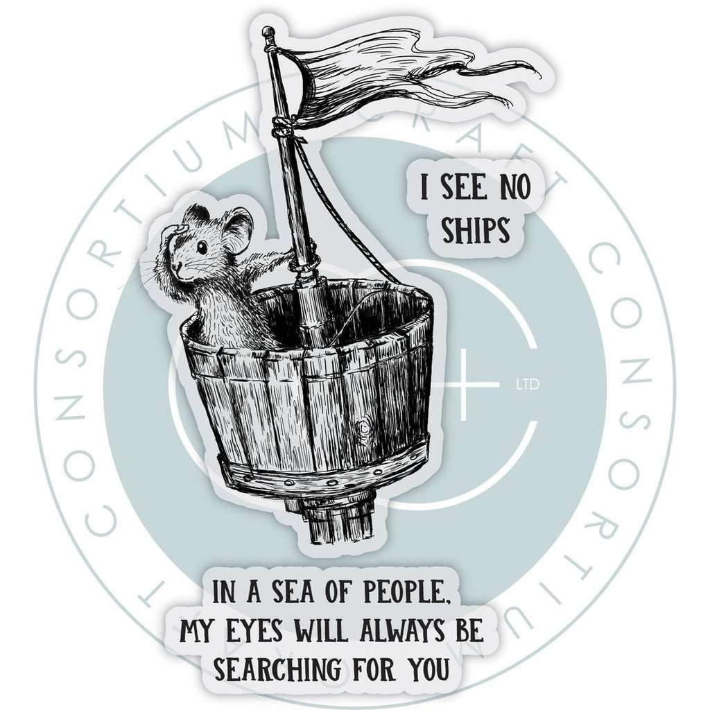 Craft Consortium Oliver's Adventures See No Ships Clear Stamps ccdwstmp014 image 1