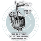 Craft Consortium Oliver's Adventures See No Ships Clear Stamps ccdwstmp014 image 1