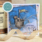 Craft Consortium Oliver's Adventures See No Ships Clear Stamps ccdwstmp014 yellow flag