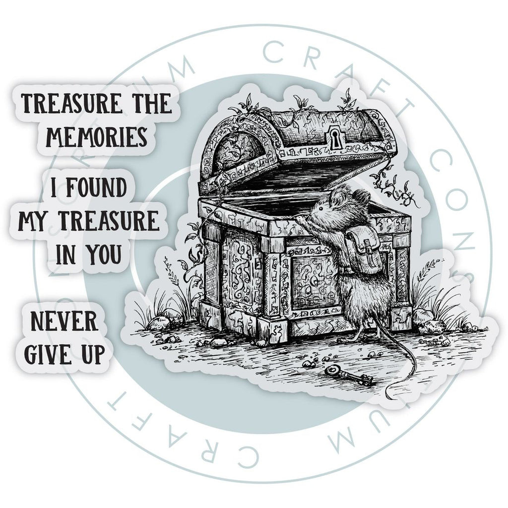 Craft Consortium Oliver's Adventures Treasure Clear Stamps ccdwstmp019 image 1