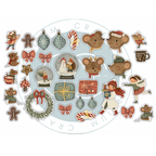 Craft Consortium Olivia's Christmas Tale Ephemera cceph016 contents inside package