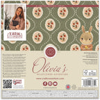Craft Consortium Olivia's Wildflower Adventures 8 x 8 inch Paper Pad cclpad003 back of paper pad