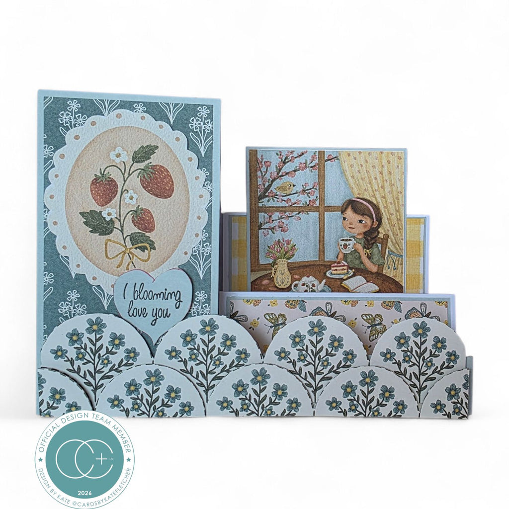 Craft Consortium Olivia's Wildflower Adventures 8 x 8 inch Paper Pad cclpad003 bird in a tree