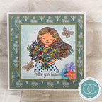 Craft Consortium Olivia's Wildflower Adventures Be A Wildflower Clear Stamps cclstmp007 butterflies