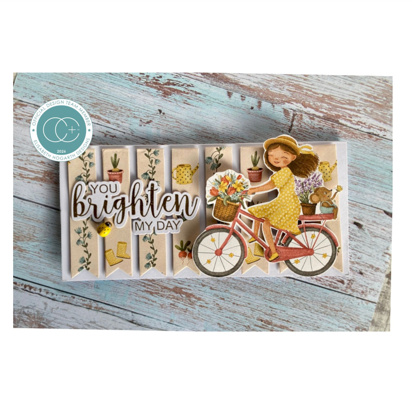 Craft Consortium Olivia's Wildflower Adventures Dreams Clear Stamps cclstmp008 basket of flowers