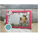 Craft Consortium Olivia's Wildflower Adventures Dreams Clear Stamps cclstmp008 red frame