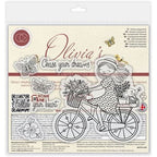 Craft Consortium Olivia's Wildflower Adventures Dreams Clear Stamps cclstmp008 stamps