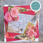 Craft Consortium Rose 3D Decoupage Flowers cestk005 pretty flowers red card