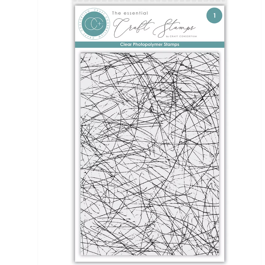 Craft Consortium Scribble Clear Stamp ccetmp010